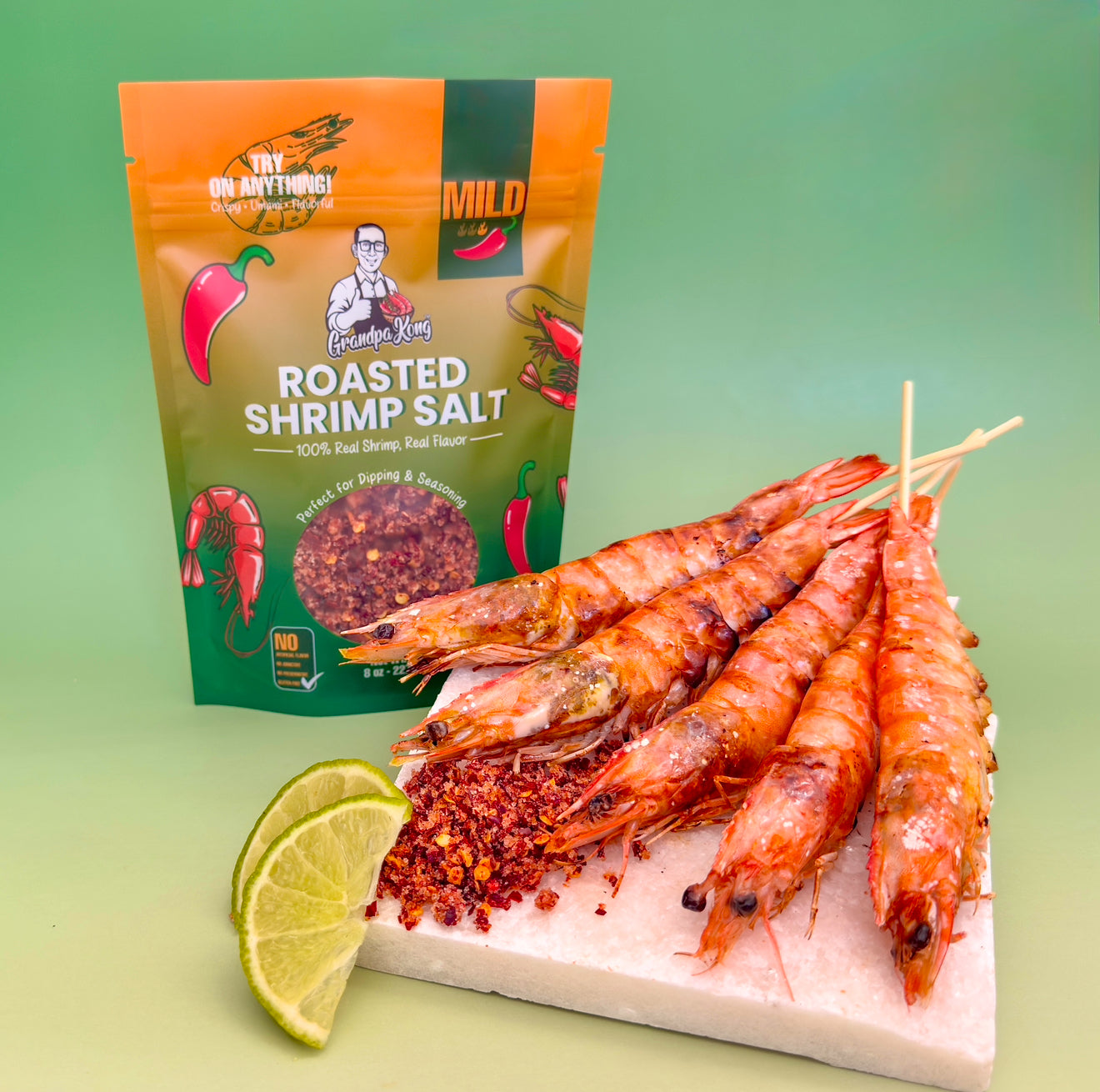 Roasted Shrimp Salt- COMBO PACK, MILD & SPICY🔥🔥🔥